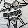 Ruby Taşlı Jartiyer Set