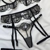 Ruby Taşlı Jartiyer Set