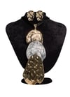 GOLD GÜMÜŞ DERİ KOLYE