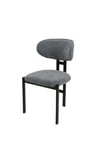 2' li Mutfak Sandalyesi Salon Sandalyesi Plas Model-Siyah