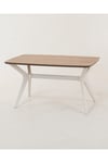 55x90 Ceviz-Krem Orta Sehpa Oturma Odası Sehpa-Salon Sehpa Zen Model