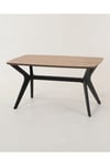 55x90 Ceviz-Siyah Orta Sehpa Oturma Odası Sehpa-Salon Sehpa Zen Model