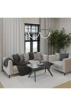 55x90 Siyah Orta Sehpa Oturma Odası Sehpa-Salon Sehpa Zen Model
