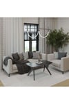 55x90 Siyah Orta Sehpa Oturma Odası Sehpa-Salon Sehpa Zen Model