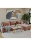 55x90 Traverten-Ceviz Orta Sehpa Oturma Odası Sehpa-Salon Sehpa Zen Model
