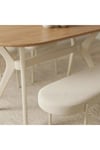 70x120 Mutfak Masa Takımı 2 Sandalye 1 Bench Yıldız Model