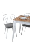 70X120 Mutfak Masası Atlas Serisi Balkon Masası (Sadece Masa)-Ceviz/Beyaz 70 x 120
