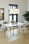 80 x 140 Mutfak Masası(Sadece Masa) Beyaz MDF Salon ve Mutfak Masası Viktoria Model