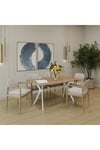 80 x 140 Mutfak Masası(Sadece Masa) Ceviz-Krem MDF Salon ve Mutfak Masası Viktoria Model