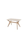 80 x 140 Mutfak Masası(Sadece Masa) Traverten-Ceviz MDF Salon ve Mutfak Masası Viktoria Model (Masa)