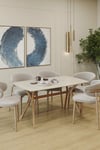 80X120 MDF Mutfak Masası (Sadece Masa) Salon Masası Balkon Masası Viktoria Serisi-Ceviz/Siyah