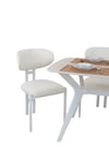 80X120 MDF Mutfak Masası (Sadece Masa) Salon Masası Balkon Masası Viktoria Serisi-Ceviz/Siyah