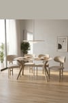 80x120 Mutfak Masası Takımı 1 Masa + 4 Sandalye Salon Masası Viktoria Model-Ceviz/Siyah