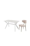80X138 Marmo-Beyaz(Sadece Masa) Salon ve Mutfak Masası Viktoria Model