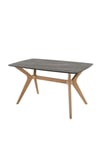 80X138 Siyah-Ceviz(Sadece Masa) Salon ve Mutfak Masası Viktoria Model