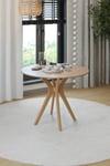 80X80-90X90cm Yuvarlak Masa (Sadece Masa) Ceviz Mutfak Masası-Balkon Masası Pera Model (Masa)