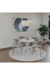 90x90cm Yuvarlak Masa(Sadece Masa) Beyaz Mutfak Masası-Balkon Masası Pera Model