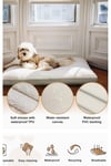 XL Su Geçirmez Çift Taraflı Peluş Büyük Köpek Yatağı 120x80 cm