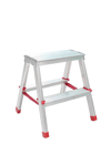 A Tipi 2 Basamaklı Çift Çıkışlı Alüminyum Merdiven 37 Cm