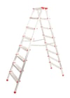 A Tipi 8 Basamaklı Çift Çıkışlı Alüminyum Merdiven 181 Cm