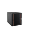 Ager AG-AN12U6060S1-CFA-M1-12U6060 Montajlı Agena Base Serisi Duvar Tipi Kabinet (Ön Cıtalı Cam Kapak/Arka Sabit Yan Kapaklar Kilitsiz-B1 Siyah