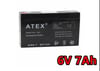 Atex 6 Volt 7 Amper Kuru Akü