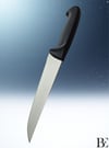 BeKnife Bemiral Bıçak No.4 20 cm 10151.20 Fibrox Kaymaz Saplı Kasap Bıçağı 40mm X 200mm X 3mm Siyah
