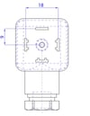 Burkert 314825 Tip 2518 Valf Soketi Ledli Varistörlü 200-240V AC/DC