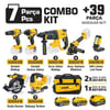 COMBO SET 7 PARÇA (Darbeli Matkap/Kırıcı-Delici Matkap/Darbeli Somun Sıkma/Avuç Taslama Makinesi/Sunta Kesme/Led Fener)