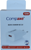 Compaxe CTA-150QCUL24B 18W 5V 3A/9V 2A/12V 1.5A QC Adaptör + 2.4A Usb To Lightning Kablo Şarj Seti