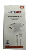 Compaxe CTA-150QCUM24B 5 Volt 3 Amper Micro to USB Kablolu Set 18 Watt Gerçek Değer