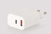 Compaxe CTA-250CA TT 5 Volt 3 Amper USB C1/A1 Hızlı Şarj Adaptör Type-C to Type-C Kablolu Set 25 Watt Gerçek Değer