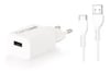 Compaxe CTA-521UTB24 5V 2.1A 10W 1 Mt Usb 3.0 Ev Şarj Kafa + 2.4A Usb to Type-C A .Şarj Kablosu