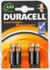 Duracell LR03/MN2400 1.5 Volt Alkalin AAA İnce Kalem Pil 4 Lü Paket Halinde