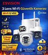 Esvision ES-9001 3 Lens Wifi Kamera