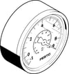 Festo 537814 VAM-63-V1/9-R1/4-EN Vakum Manometresi