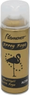 FLAMENCO 400 Ml Modifiyeli Parlak Sprey Akrilik Boya ALTIN