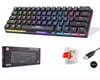 Hadron G509R Kablolu Oyuncu Mini Klavye Mekanik Red Switch Rgb Q Beyaz