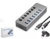 Hadron HDX7047 USB 3.0 Hub Anahtarlı 7 Port 5 Gbps - Gri
