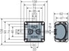 Hensel DK 0200 GZ Klemenssiz Kablo Bağlantı Buatı 93x93x62 mm IP66 1000 V