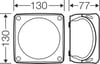 Hensel DK 0600 GZ Klemenssiz Kablo Bağlantı Buatı 130x130x77 mm IP66 1000 V