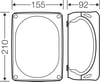 Hensel DK 1610 GZ Klemensli Kablo Bağlantı Buatı IP66 155x210x92 mm