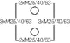 Hensel DK 5055 G Klemensli Kablo Bağlantı Buatı 255x355x122 mm IP66 150 A