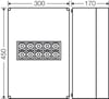 Hensel K 1205 Klemensli Kablo Bağlantı Buatı 450x300x170 mm IP65 250 A