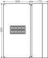 Hensel K 2404 Klemensli Kablo Bağlantı Buatı 600x300x170 mm IP65 400 A