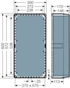 Hensel K 2405 Klemensli Kablo Bağlantı Buatı 600x300x170 mm IP65 400 A