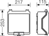 Hensel KG 9003 Boş Pano 253x217x115 mm IP66