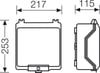 Hensel KG 9003 IN Boş Pano 253x217x115 mm IP66