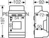 Hensel KV 9103 3 Modül Küçük Tip Dağıtım Panosu IP65