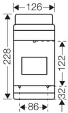 Hensel KV 9104 4,5 Modül Dağıtım Panosu IP65
